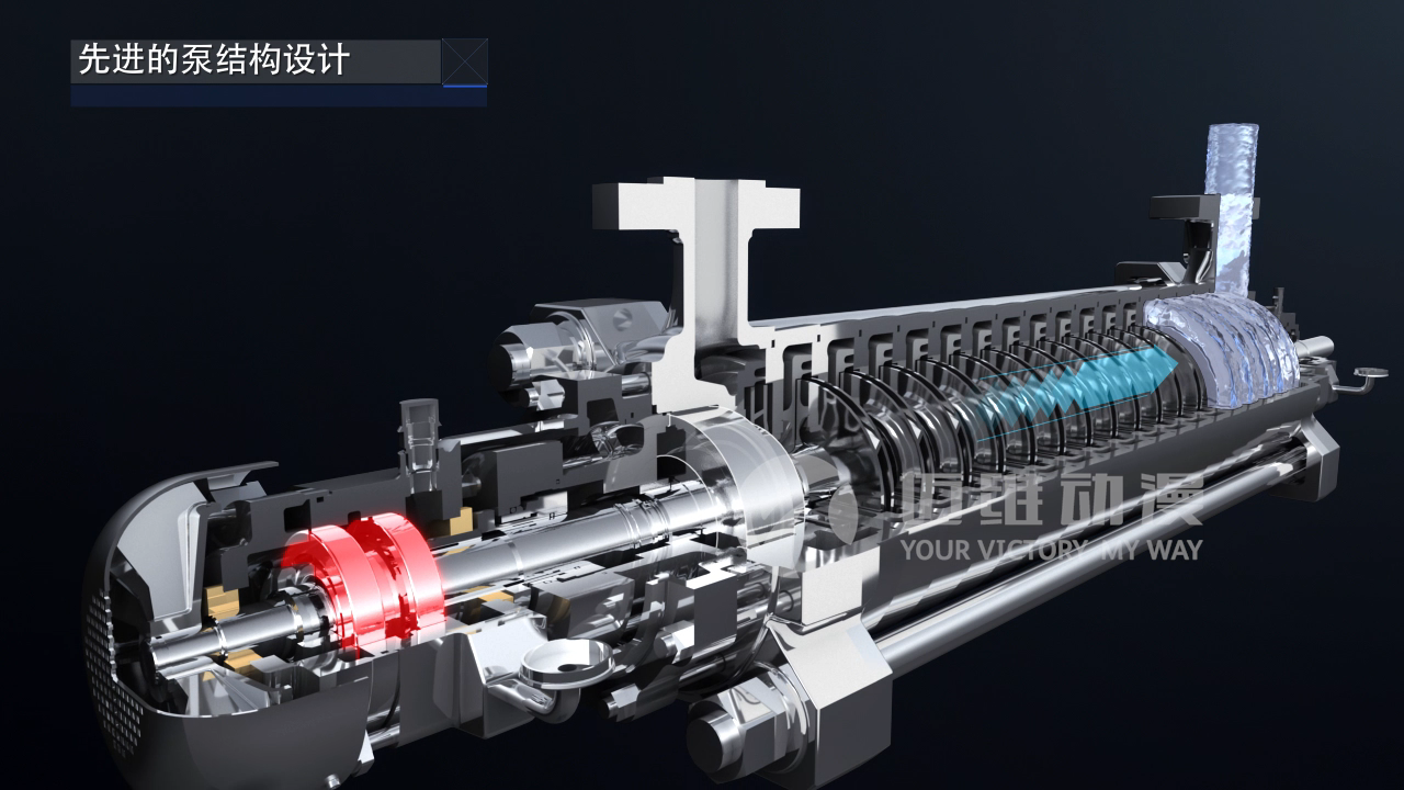 多級(jí)離心泵產(chǎn)品三維演示動(dòng)畫(圖1)